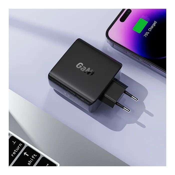 Зарядное устройство Acefast 4xUSB 100W (3xUSB-C+USB-A) Gan A94 Fast Charger Black (6974316283133) изображение 6