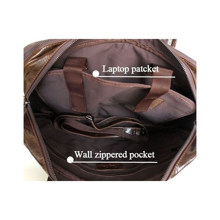 Сумка Vintage Коричнева (14152) зображення 10