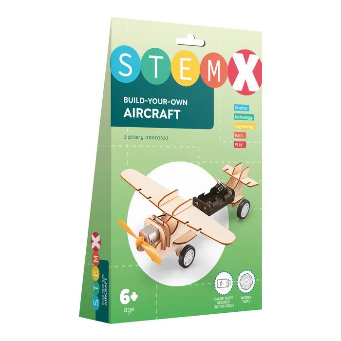 Конструктор Stem Самолет Деревянный на батарейках (3858894673704)