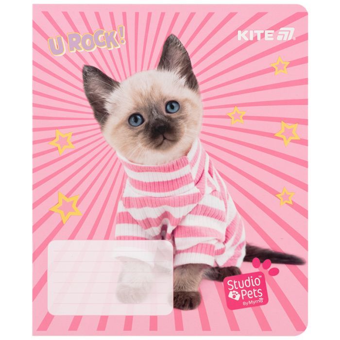 Зошит Kite Studio Pets, 12 аркушів, клітинка (SP25-232) зображення 3