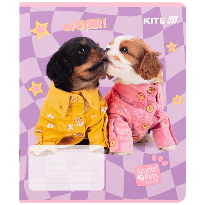 Тетрадь Kite Studio Pets, 12 листов, клетка (SP25-232) изображение 6