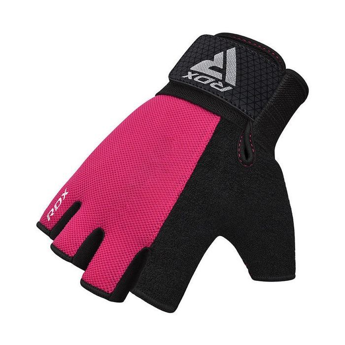 Перчатки для фитнеса RDX W1 Half Pink Plus M (WGA-W1HP-M+) изображение 2