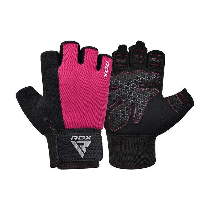 Перчатки для фитнеса RDX W1 Half Pink Plus M (WGA-W1HP-M+) изображение 3