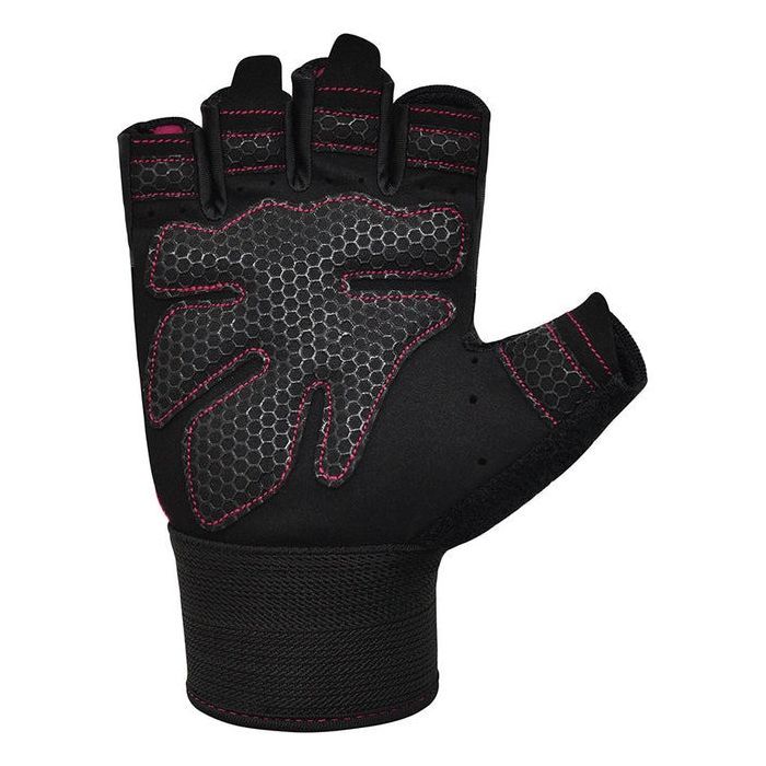 Перчатки для фитнеса RDX W1 Half Pink Plus M (WGA-W1HP-M+) изображение 4