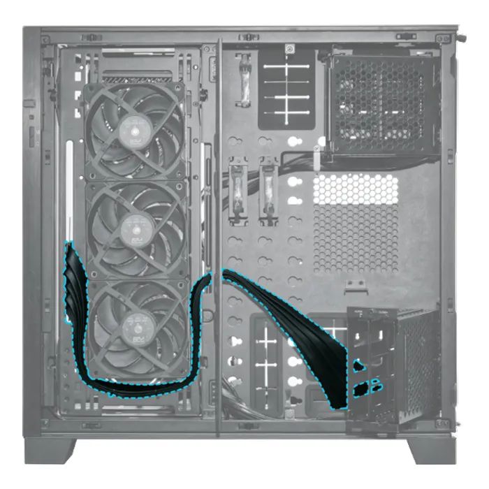 Райзер NZXT PCIe 4.0 RISER CABLE Black 900mm (G89.PW-PCIV-4-90X) изображение 2