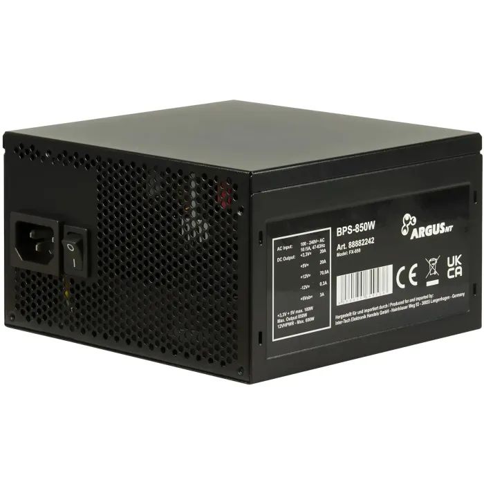 Блок питания Inter-Tech 850W (BPS-850W) изображение 2