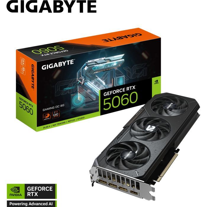 Видеокарта GIGABYTE GeForce RTX5060 8Gb GAMING OC (GV-N5060GAMING OC-8GD) изображение 11