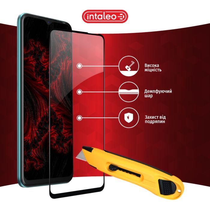 Стекло защитное Intaleo Full Glue Tecno Spark 8C Black (1283126542480) изображение 5