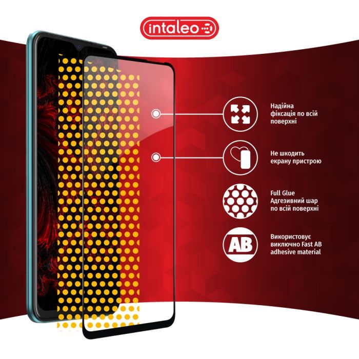 Стекло защитное Intaleo Full Glue Tecno Spark 8C Black (1283126542480) изображение 7