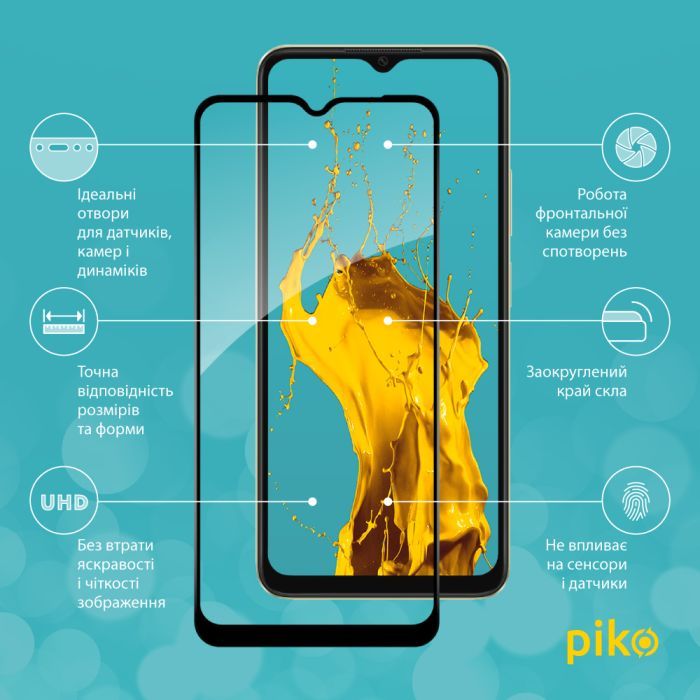 Скло захисне Piko Full Glue Oppo A38 4G Black (1283126588617) зображення 2