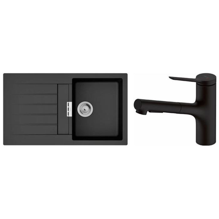 Мойка кухонная Hansgrohe S520-F345 + зміш. Zesis M33 (43356670)