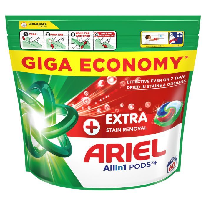 Капсули для прання Ariel Pods+ All-in-1 Extra Stain Removal Екстрасила виведення плям 38 шт. (8700216764254) зображення 2