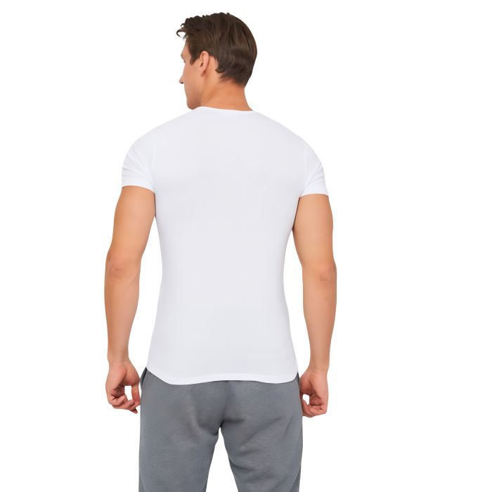 Футболка Kappa T-shirt Mezza Manica Scollo V K1311 GrigioUnito сірий L (8052394814000) зображення 2