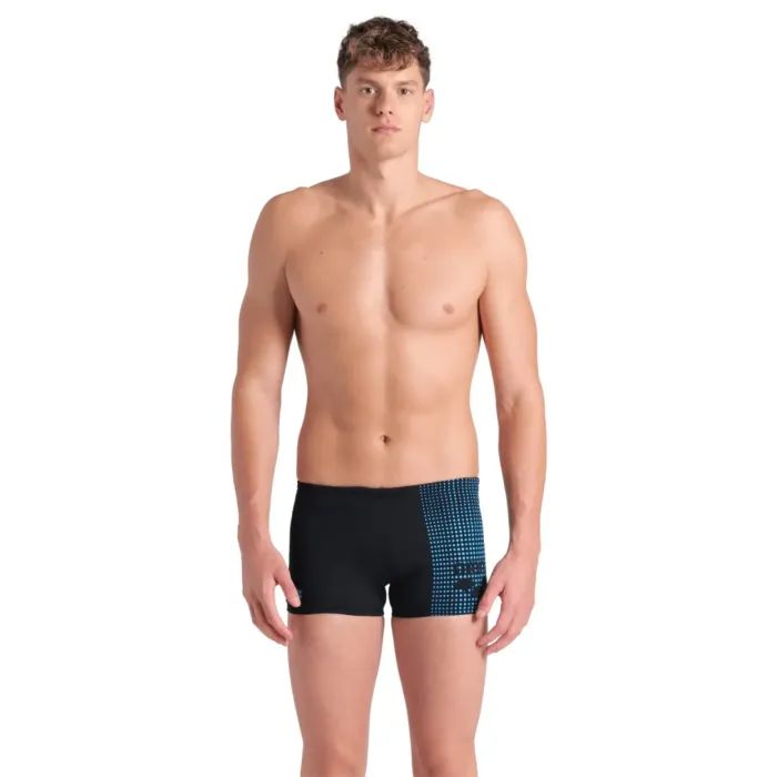 Плавки Arena Foggy Dots Swim Short 008483-506 чорний, жовтий 85 (3468337531111)