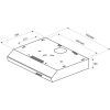 Вытяжка кухонная Pyramida UX 60 (380) B WH изображение 6