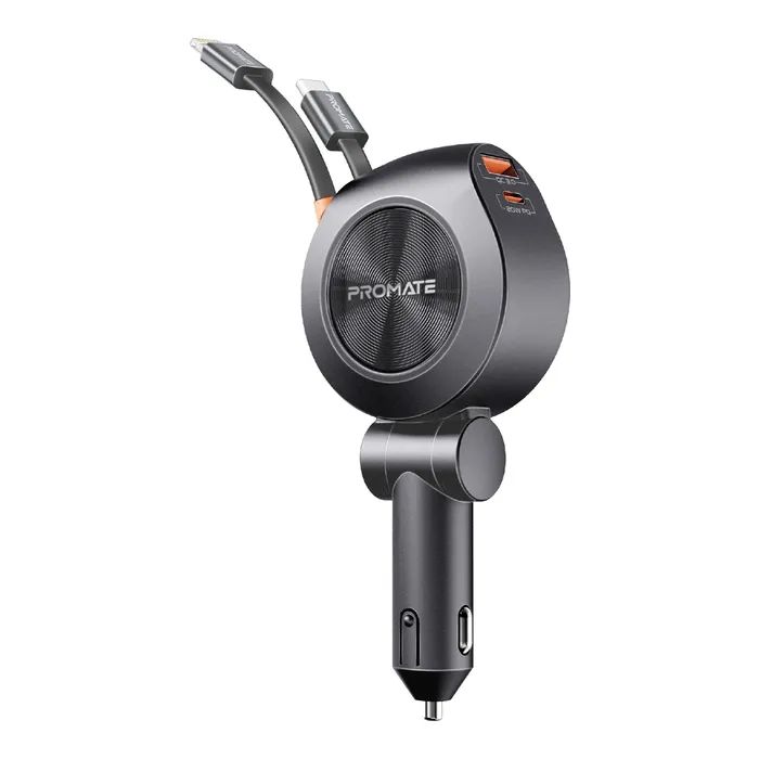 Зарядное устройство Promate USB-C + USB-A + cable USB-C + Lightning (drivegear-r2)
