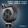 Зарядное устройство Promate USB-C + USB-A + cable USB-C + Lightning (drivegear-r2) изображение 3