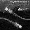 Дата кабель USB-C to USB-C 1.2m 60W PD FletchLink-CC black Promate (fletchlink-cc.black) зображення 4