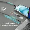 Дата кабель USB-C to USB-C 1.2m 60W PD FletchLink-CC black Promate (fletchlink-cc.black) зображення 5
