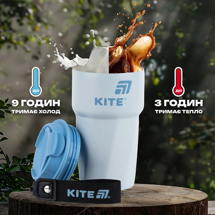 Термокружка Kite 450 мл сіра (K25-1220-1) изображение 7
