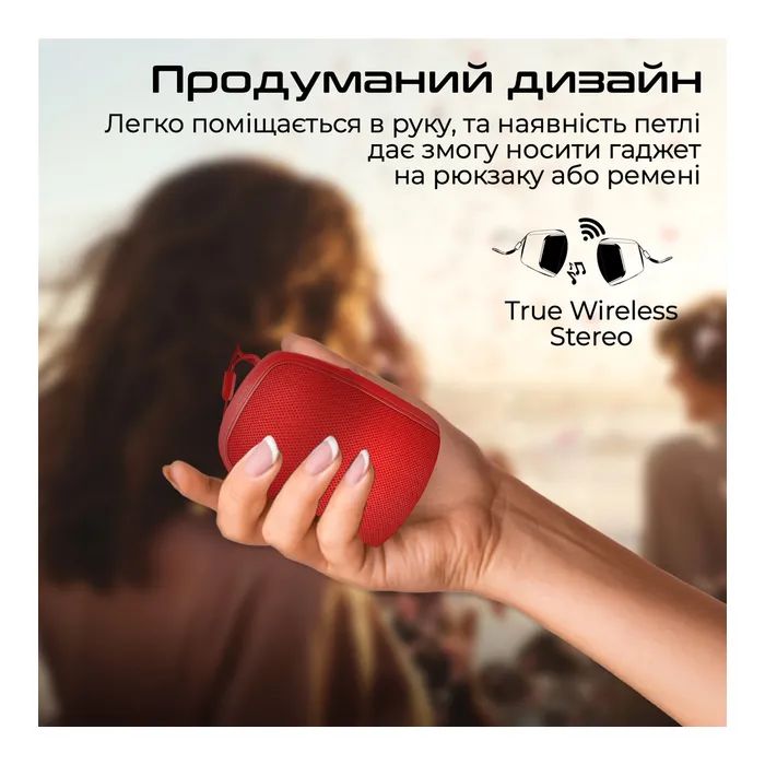 Акустична система Promate Mood 5W Red (mood.red) зображення 6