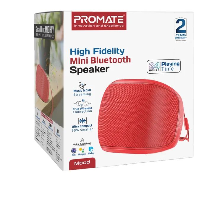 Акустична система Promate Mood 5W Red (mood.red) зображення 8