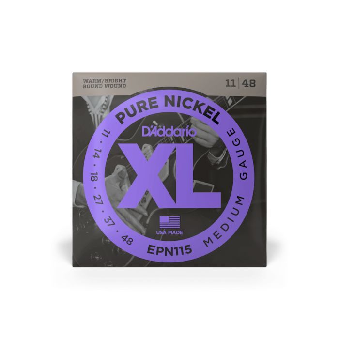 Струны для гитары D'Addario XL Pure Nickel Blues / Jazz Rock (11-48) (EPN115)