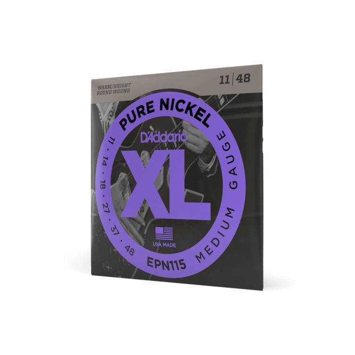 Струны для гитары D'Addario XL Pure Nickel Blues / Jazz Rock (11-48) (EPN115) изображение 2