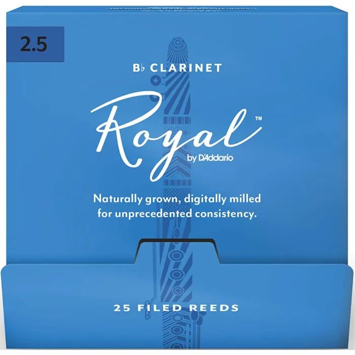 Трость для кларнета D'Addario Royal - Bb Clarinet #2.5 - 25 Box (RCB0125-B25)