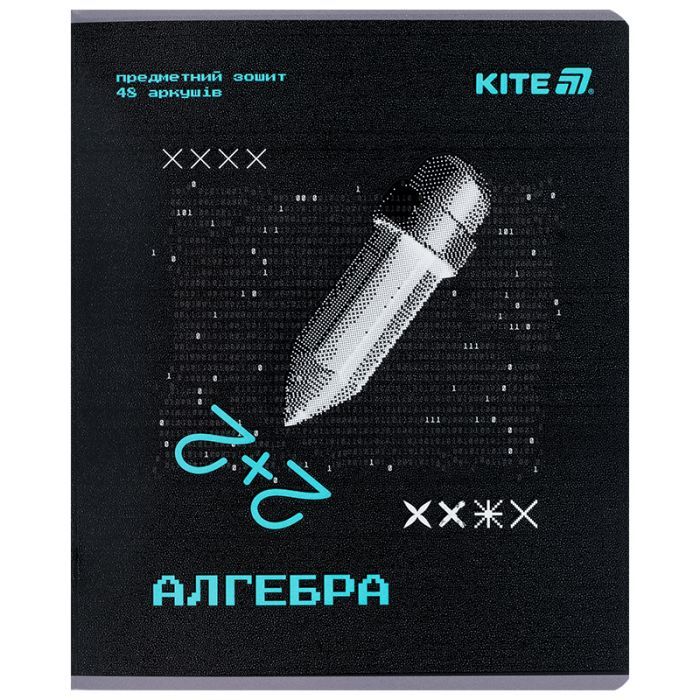 Тетрадь Kite предметная Techno 48 листа, клетка, алгебра (K25-240-3)