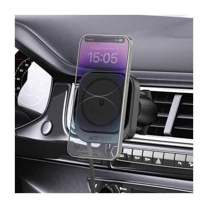 Універсальний автотримач Acefast D32 Magnetic wireless charging (6974316283225) зображення 7