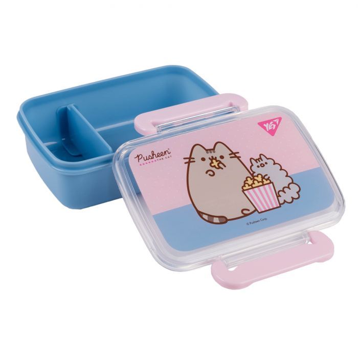 Ланч-бокс детский Yes Pusheen 420 мл, блакитно-рожевий (708364) изображение 2