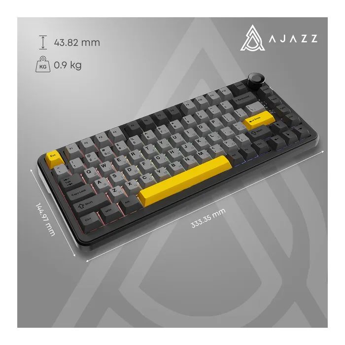 Клавиатура Ajazz AK820 MAX PLUS Daydream Switch RGB Wireless/Bluetooth/USB White (AK820MAX-DD-BWD) изображение 6 Клавиатура Ajazz AK820 MAX PLUS Daydream Switch RGB Wireless/Bluetooth/USB White (AK820MAX-DD-BWD) изображение 6