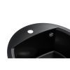 Мийка кухонна GRANADO RONDA black shine з сифоном (470*490mm.) (gr2201) зображення 5