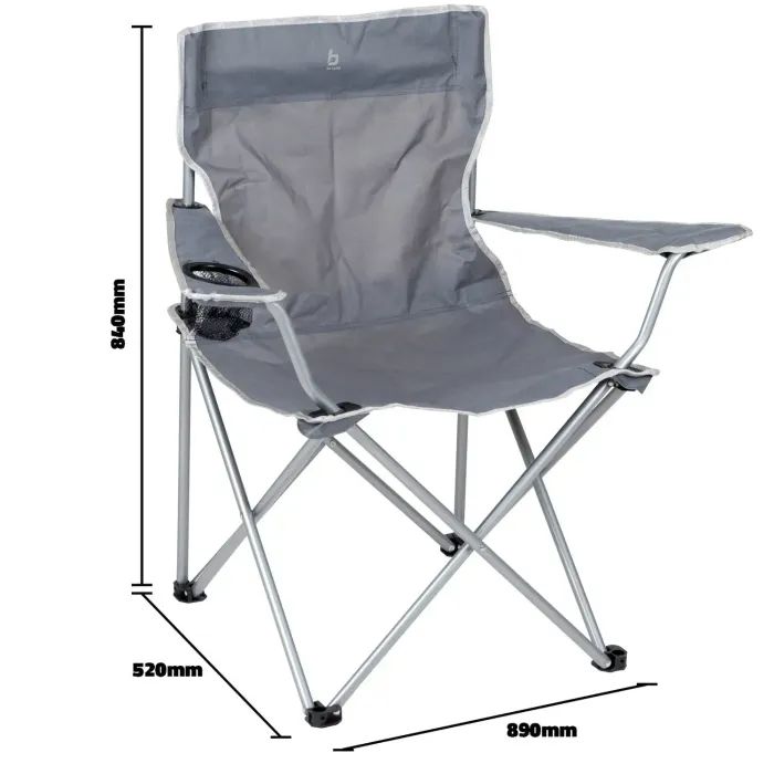 Крісло складане Bo-Camp Foldable Compact Grey (1267192) (DAS301449) зображення 5