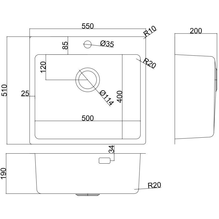 Мийка кухонна Interline ELEGANT Sateen PR зображення 5