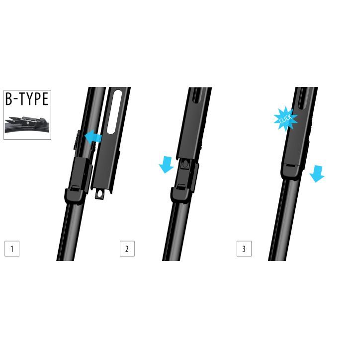 Щітка склоочисника OXIMO 750+700мм (WBP250300) зображення 2