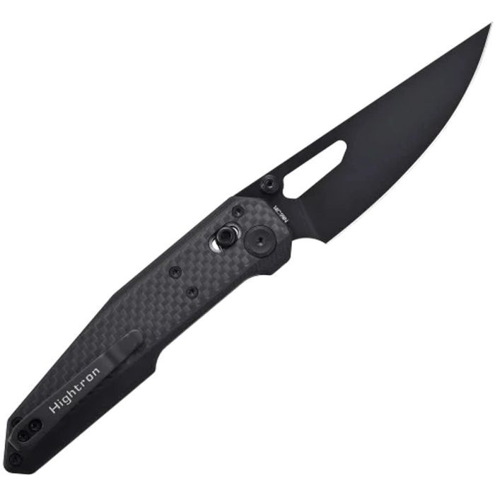 Нож Hightron Sharplyn, 14C28N, G10 + CF, чорний, чорний клинок (HK01BLK) изображение 3