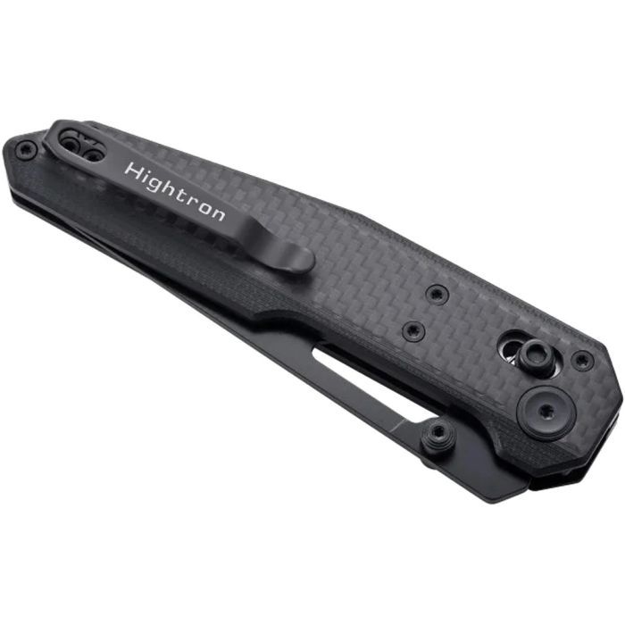 Нож Hightron Sharplyn, 14C28N, G10 + CF, чорний, чорний клинок (HK01BLK) изображение 6