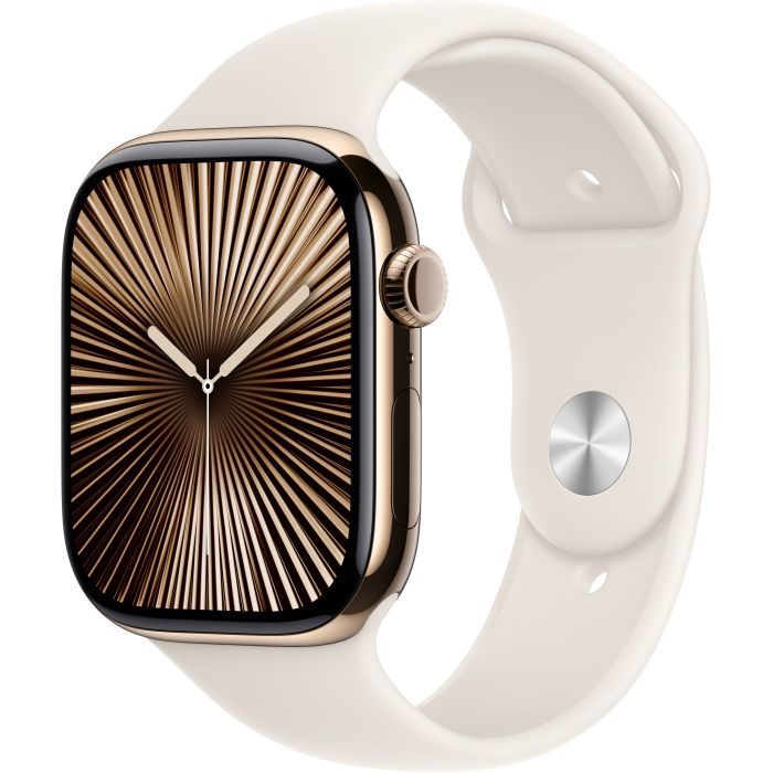 Ремешок для смарт-часов Apple 46mm Starlight Sport Band - S/M (MXM63ZM/A) изображение 3