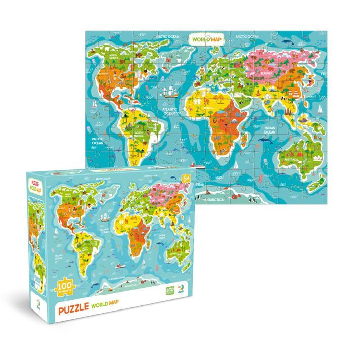Пазл DoDo Карта Мира (300704) изображение 2