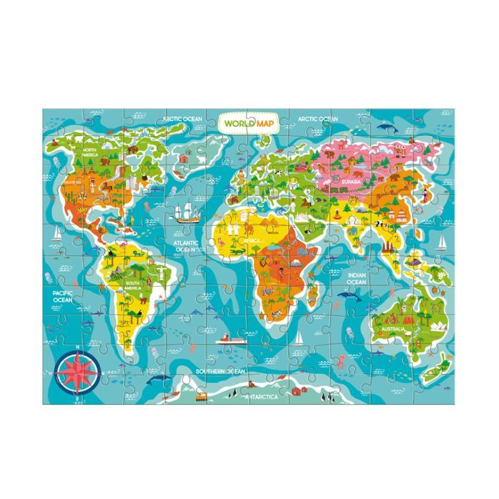 Пазл DoDo Карта Мира (300704) изображение 3