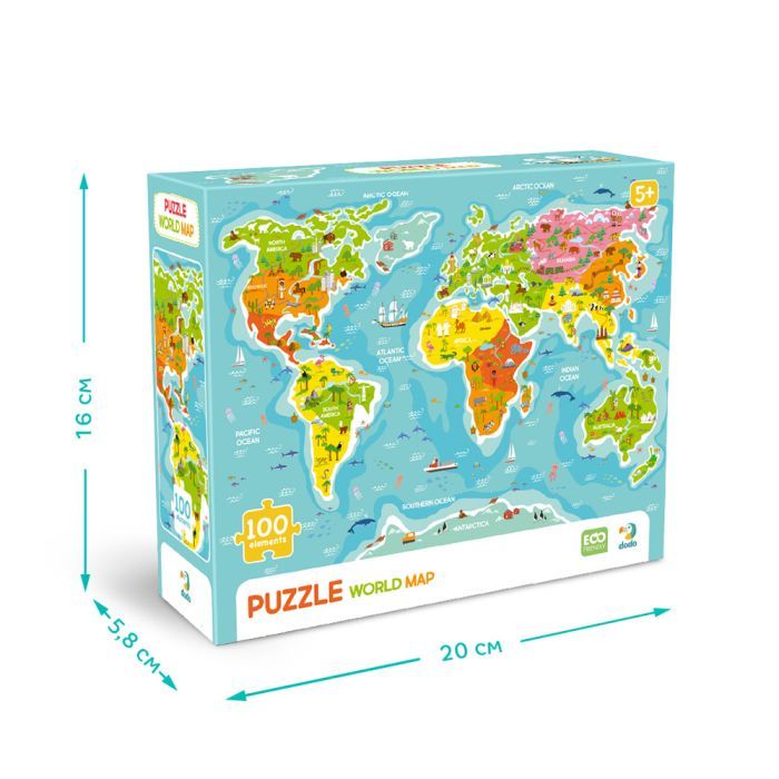 Пазл DoDo Карта Мира (300704) изображение 5