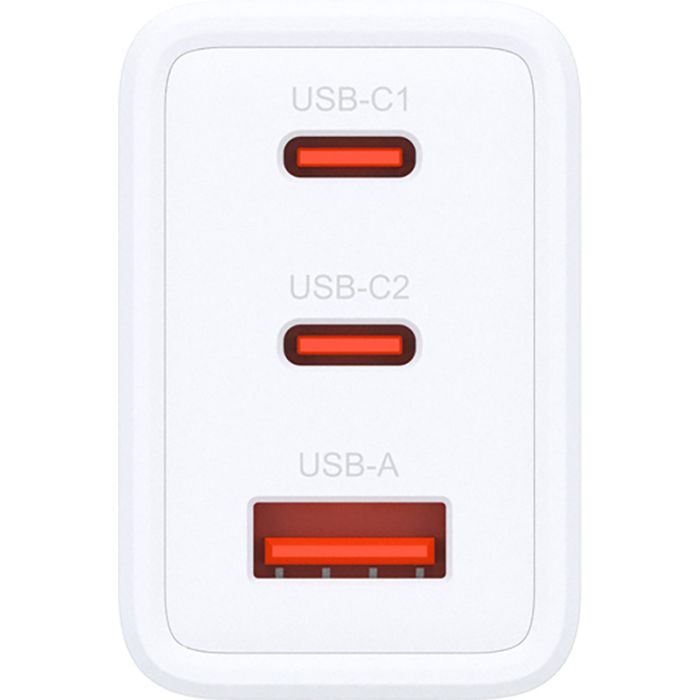 Зарядное устройство D-Link 2xUSB-C + 1xUSB-A 65W GaN white (DCP-651) изображение 2