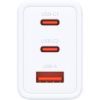 Зарядное устройство D-Link 2xUSB-C + 1xUSB-A 65W GaN white (DCP-651) изображение 2