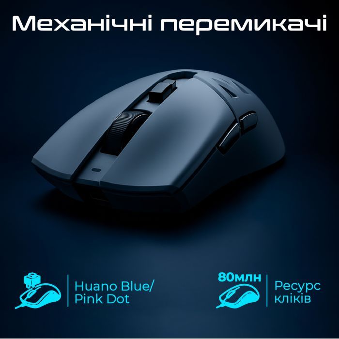 Мишка RAWM SA-SL01C Wireless/Bluetooth White (SA-SL01C.white) зображення 4