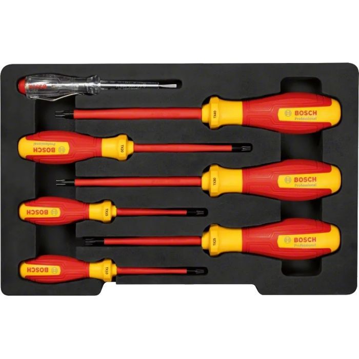Отвертка Bosch Professional, 7 шт, (TX), VDE (1.600.A02.NF8) изображение 3 Отвертка Bosch Professional, 7 шт, (TX), VDE (1.600.A02.NF8) изображение 3