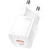 Зарядное устройство Essager 1xUSB + 1xUSB-C 33W GaN white (ECTCA-FZB02) изображение 2 Зарядное устройство Essager 1xUSB + 1xUSB-C 33W GaN white (ECTCA-FZB02) изображение 2
