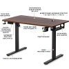 Компьютерный стол Mealux PowerDesk Energy Walnut з електрорегулюванням висоти (EVO-201 Energy Walnut/B) изображение 2