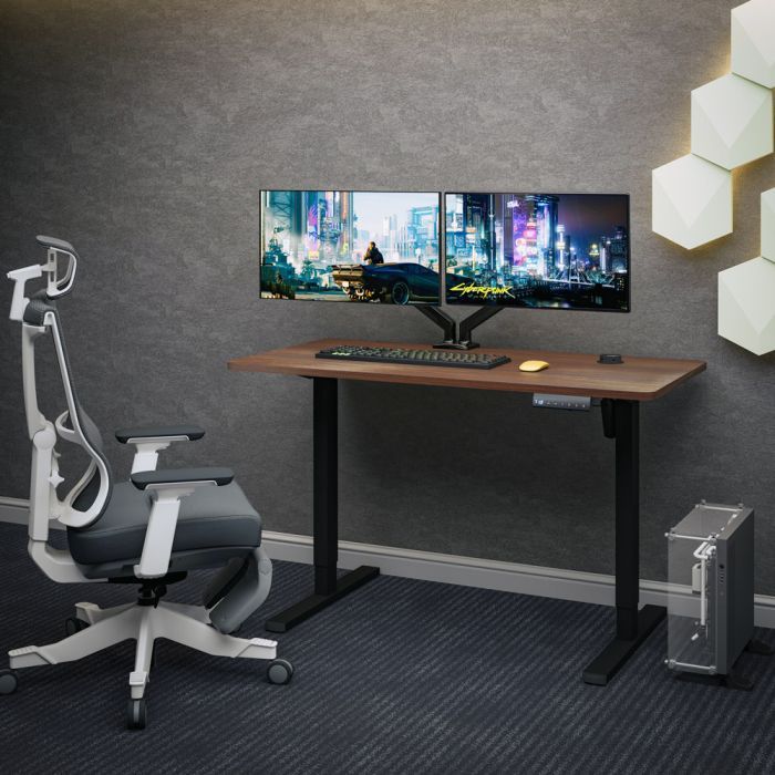 Компьютерный стол Mealux PowerDesk Energy Walnut з електрорегулюванням висоти (EVO-201 Energy Walnut/B) изображение 4